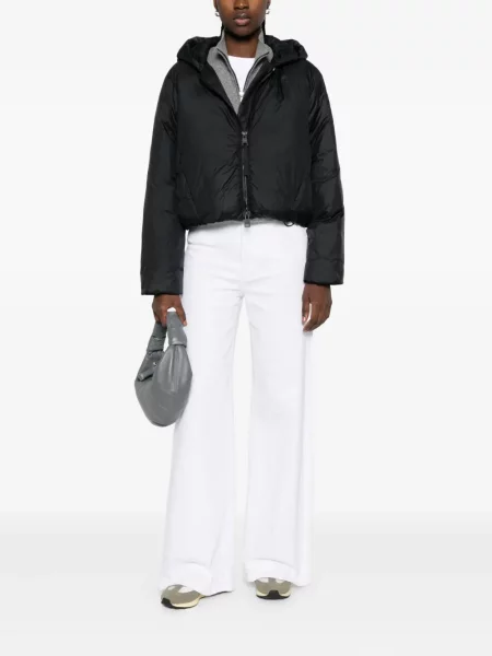 Geacă cu puf Canada Goose cu glugă negru