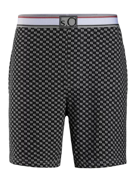 S.Oliver Pantaloni de pijama gri negru