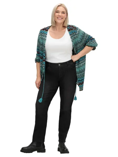 SHEEGO Jeans denim negru