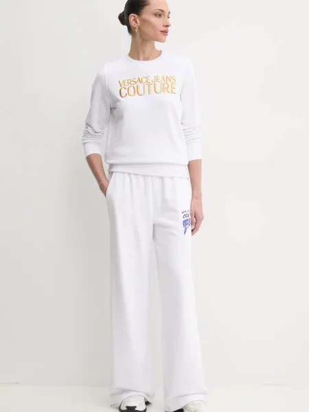Спортивні штани Versace Jeans Couture з принтом білий