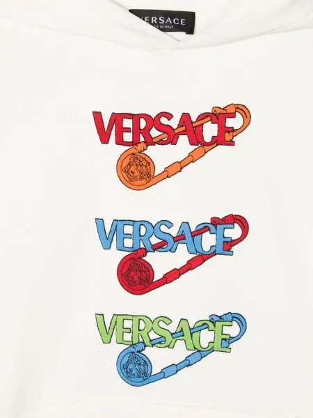 Bluza z kapturem dziecięca Versace biała