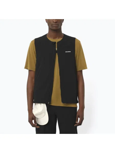 Kamizelka do biegania Salomon Mountain Flex Hybrid deep black czarna