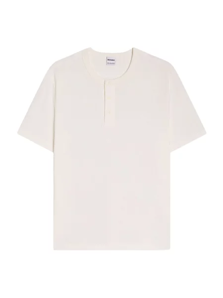 Bershka Majica off-bela bela