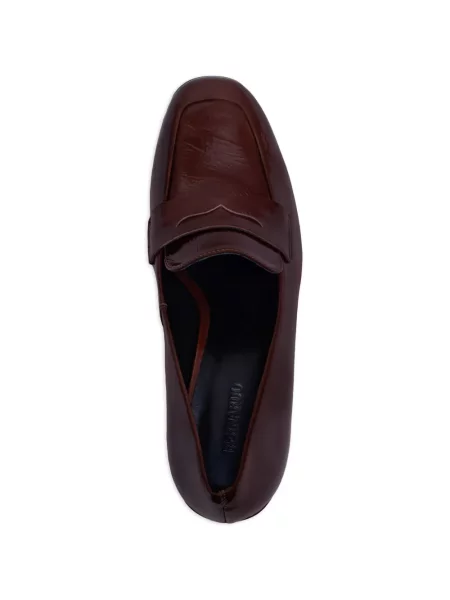 Pantofi cu toc Bernardo din piele maro