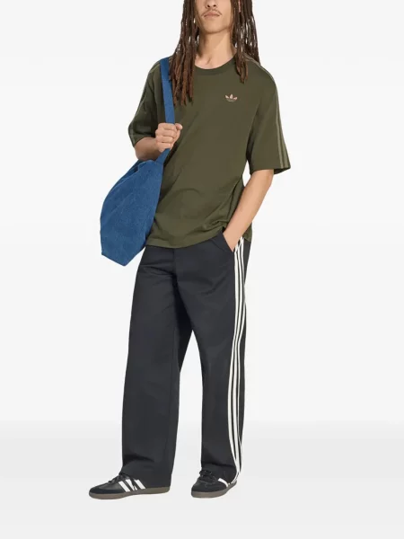 Pantaloni Adidas cu autograf alergare gri