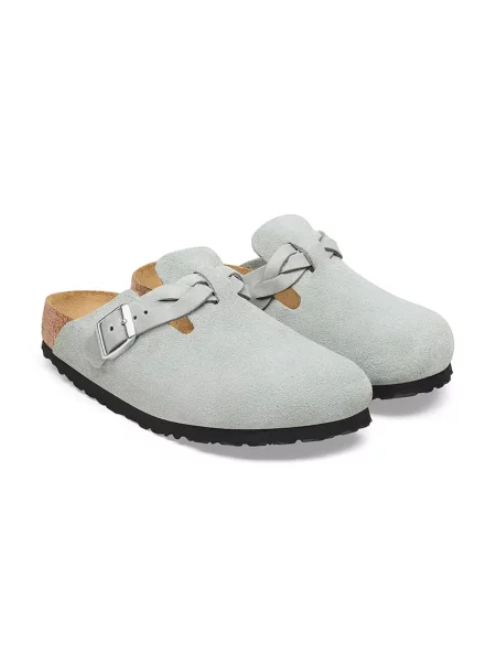Замшевые плетеные мюли Birkenstock