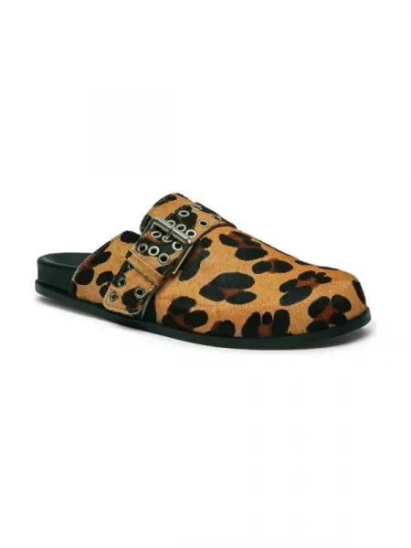 Alohas De piele mules încălțăminte Halia maro