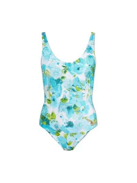 Lniany stroj jednoczęściowy Chloe niebieski