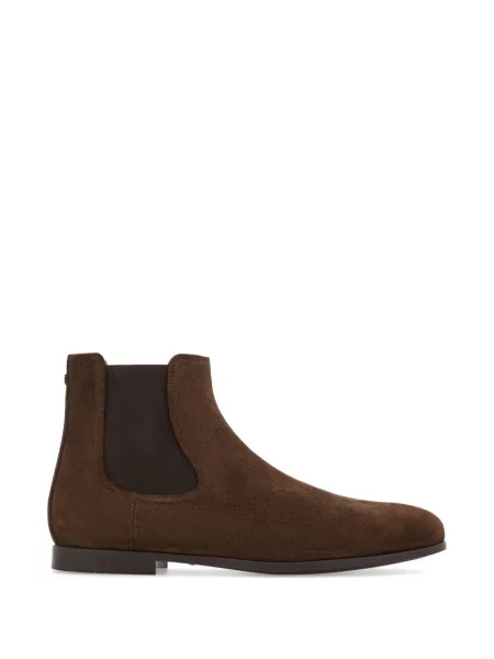 Botine chelsea Ferragamo maro