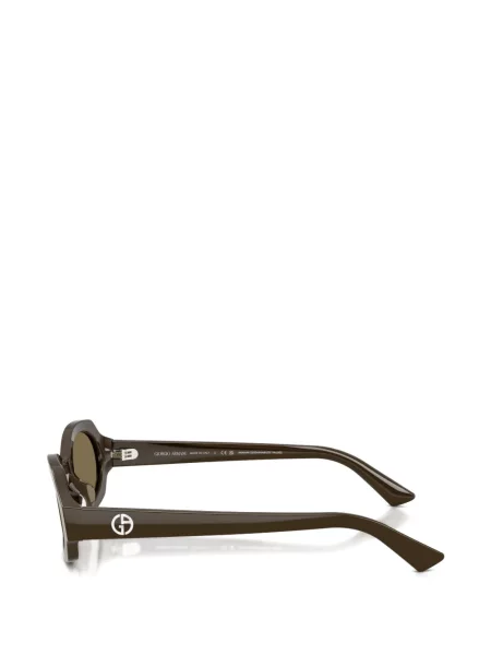 Ochelari de soare ovali Giorgio Armani maro