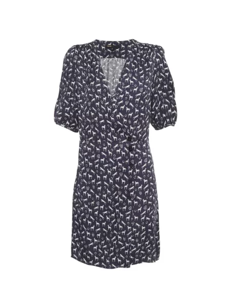 Rochie midi Maje cu imagine albastru