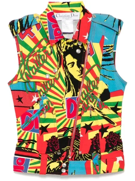 Vesta Christian Dior Pre-owned s potiskem žlutá