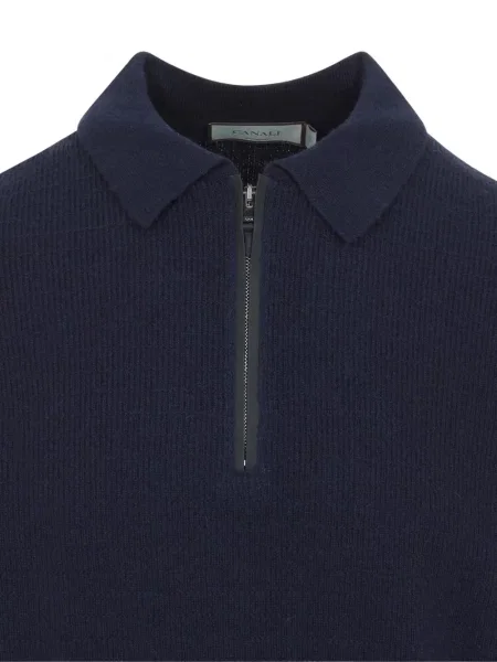 Tricou polo Canali albastru