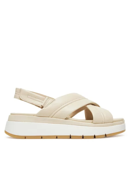 Clarks Sandały Tuscan Cross Écru