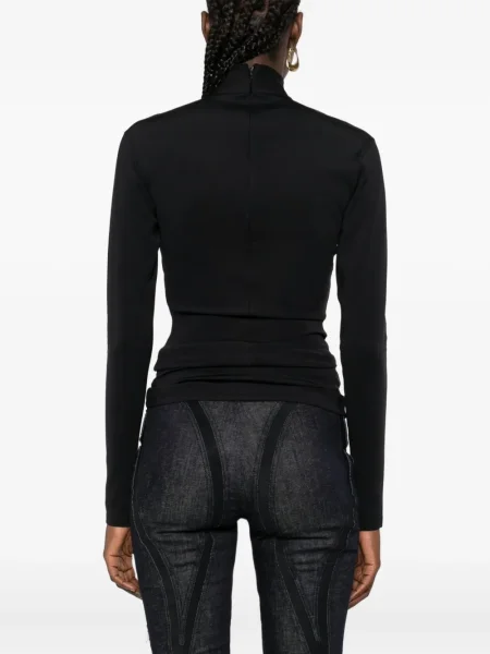 Tricou Mugler lung negru