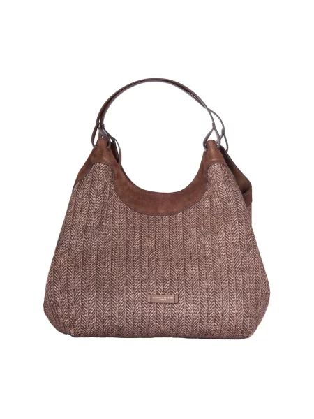 Torebka Gianni Chiarini zamszowa brązowa