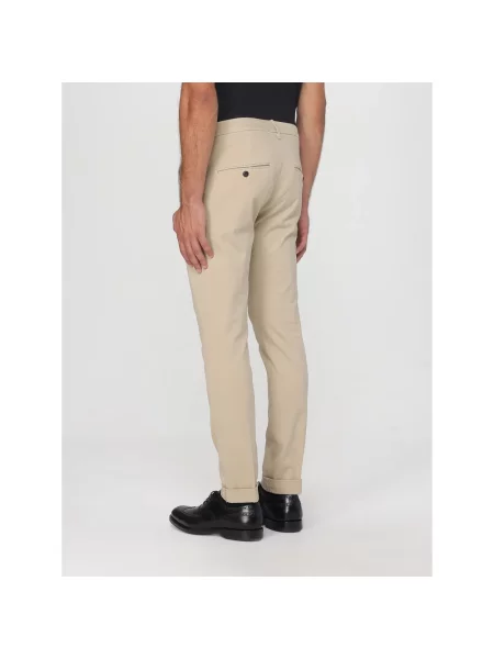 Dondup Chinosy Gaubert Extra Slim Fit beige beżowe