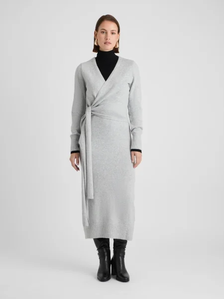 Guido Maria Kretschmer Rochie tricotat Deborah amestecat gri