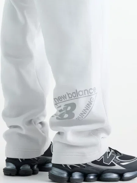 Флисовые спортивные штаны New Balance серые