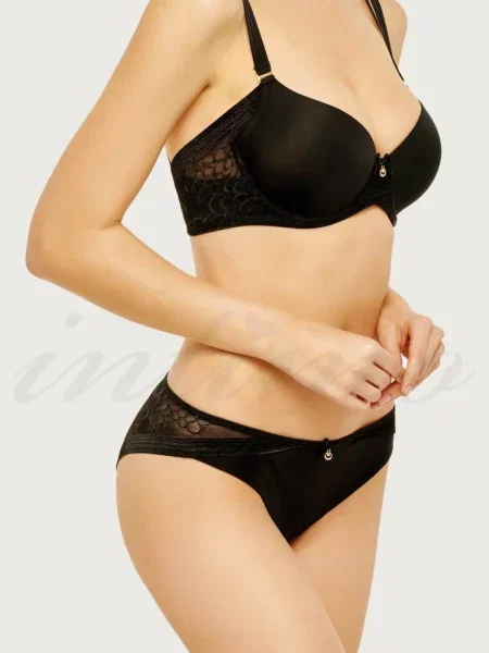 Трусики бразилиана чорні