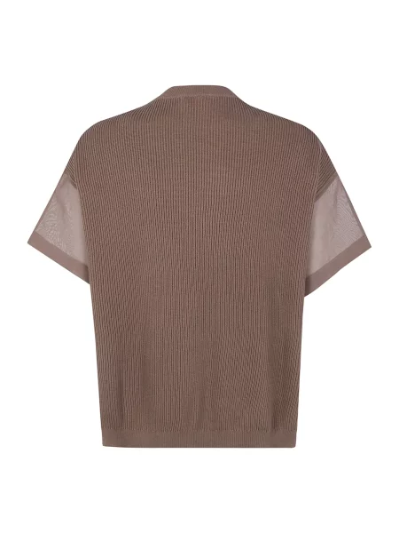Sweter Brunello Cucinelli brązowy