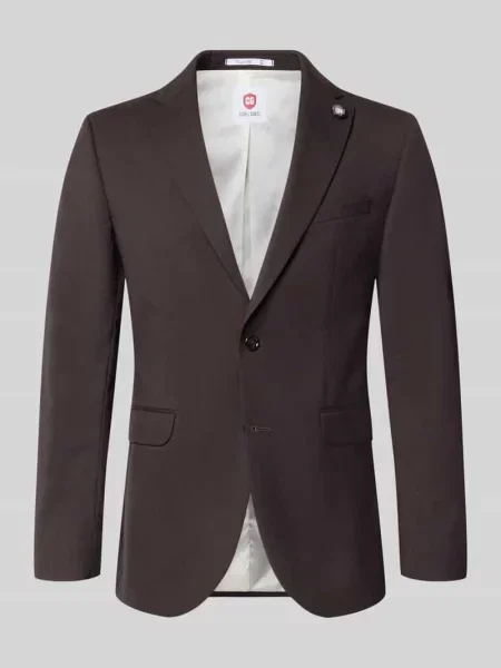 Marynarka z żywej wełny krój slim fit model Paul' Cg - Club Of Gents
