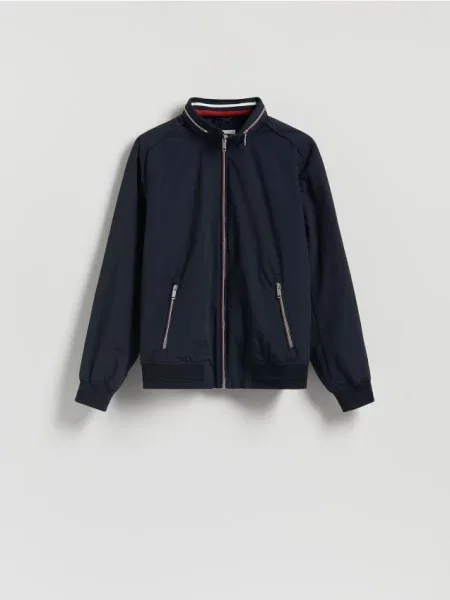 Куртка Reserved с капюшоном синяя