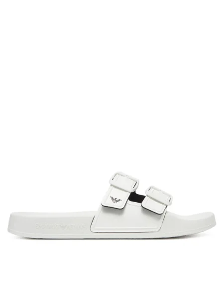 Papuci Emporio Armani alb