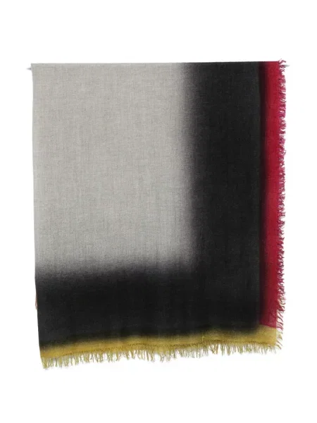 Fular Faliero Sarti cu franjuri cu gradient gri
