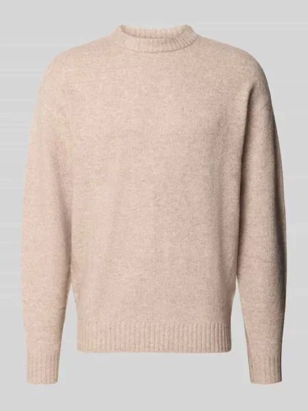 Sweter z dzianiny z okrągłym dekoltem model SOHO OLLIE' Jack & Jones