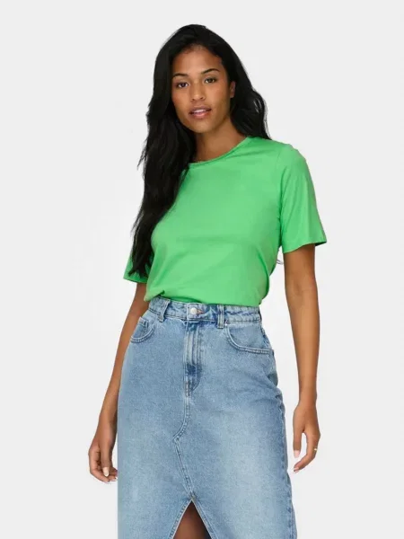 Футболка Only світло-зелений зелена