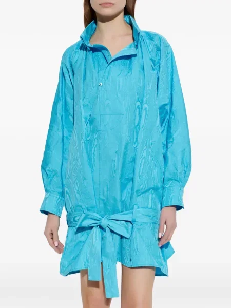 Rochie Kenzo cu volane cu legături de costum albastru