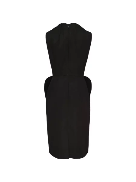 Rochie midi Pushbutton fără mâneci negru