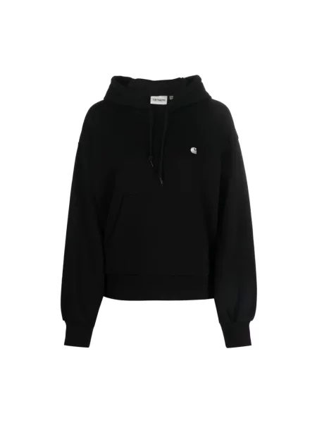 Carhartt WIP W Hooded Casey Sweatshirt Kobiety Bluzy i bluzy z kapturem Carhartt WIP Size: XS czarny