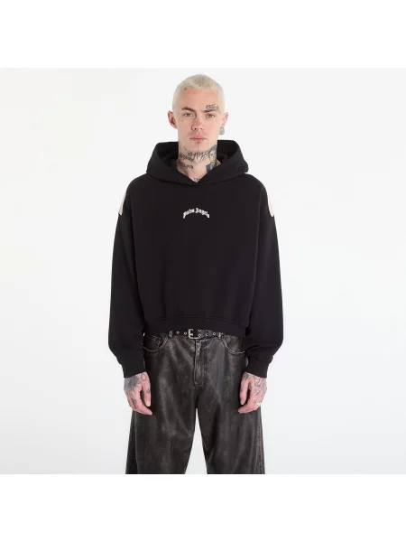 Hanorac cu glugă Palm Angels cu autograf negru