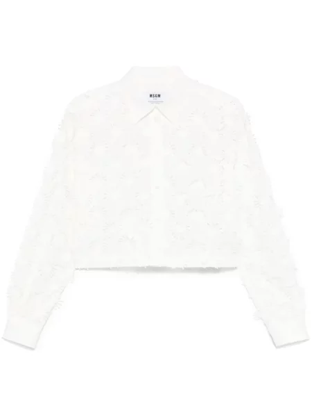 Cămașă Msgm cu broderie alb