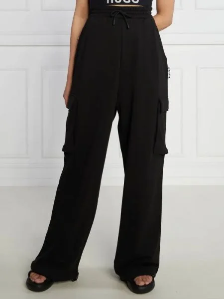 HUGO Pantaloni de trening Naleva | Relaxed fit negru