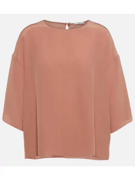 Jedwabny top Fforme różowy