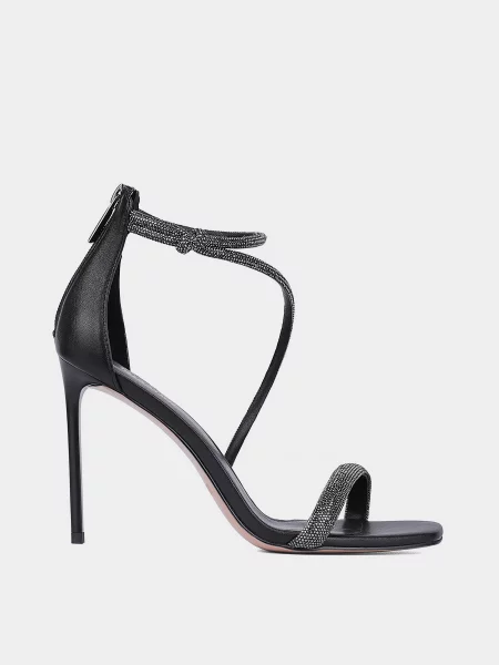 Шкіряні Босоніжки MIRATON чорний