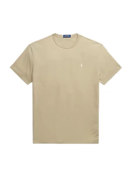 Koszulka Ralph Lauren z dżerseju beżowa