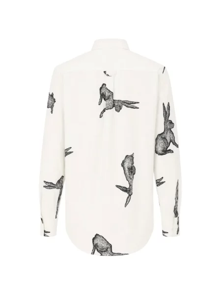Cămașă Paul Smith cu imagine alb