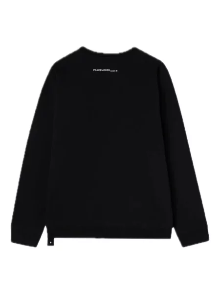 Hanorac crewneck Peacemaker Oamc cu imagine negru