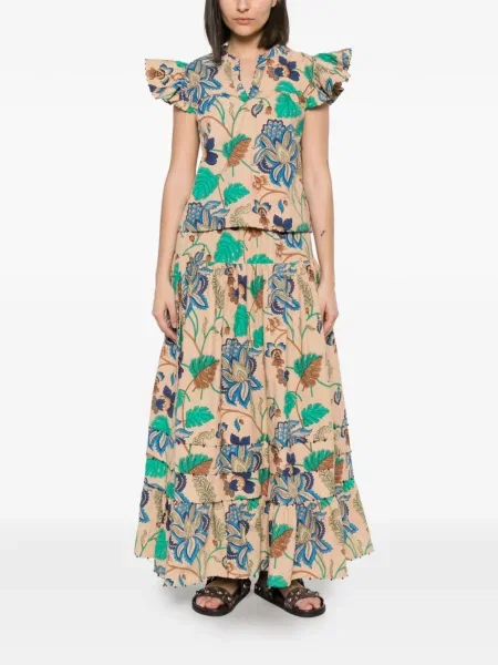 Fustă Philippa 1970 cu model floral cu imagine