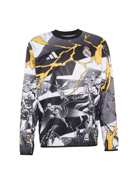 ADIDAS PERFORMANCE Αθλητική μπλούζα φούτερ Real Madrid Avengers κίτρινο / γκρι / μαύρο λευκό