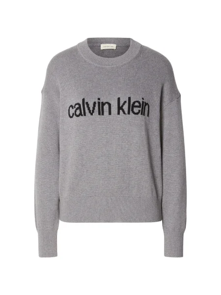 Calvin Klein Jeans Pulover siva črna