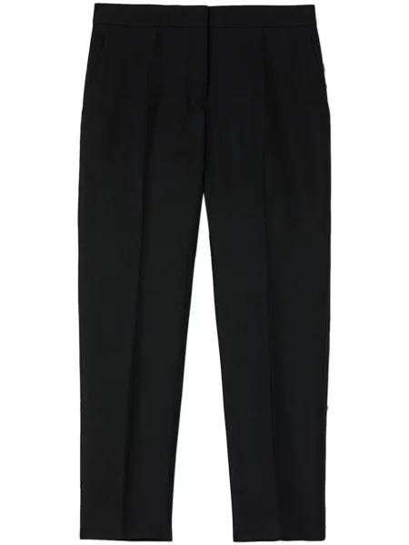 Pantaloni Jil Sander cu talie înaltă negru