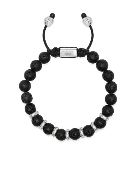 Гривна Nialaya Jewelry мъниста сребристо