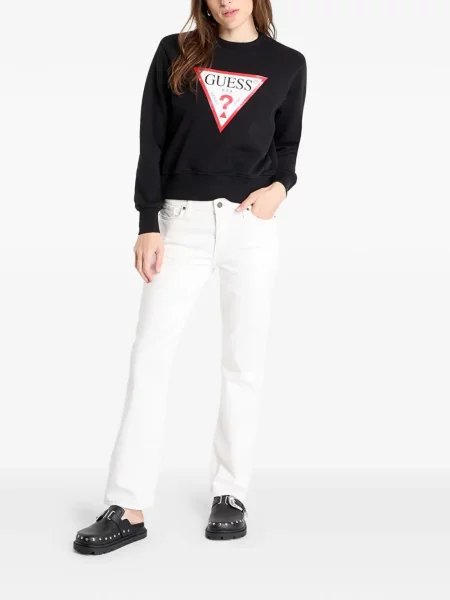 Pulover Guess cu imagine negru
