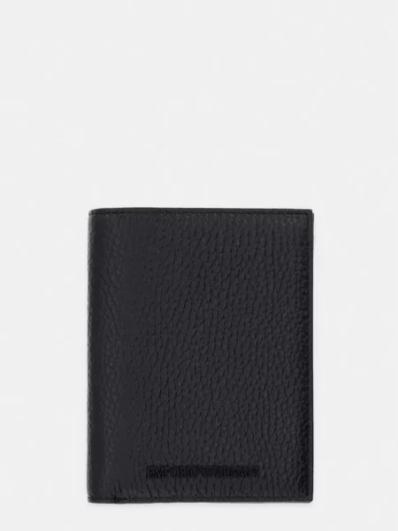 Emporio Armani portofel pentru bărbați din piele negru