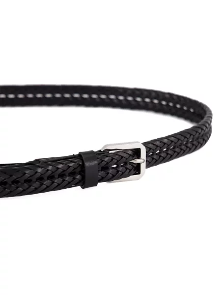 Curea Tom Ford din piele țesută negru
